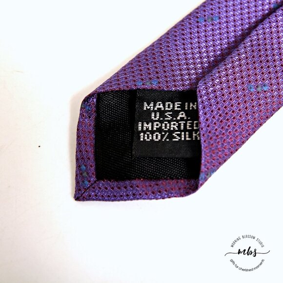 Geoffrey Beene Checkered Silk Tie - Picture 4 of 4